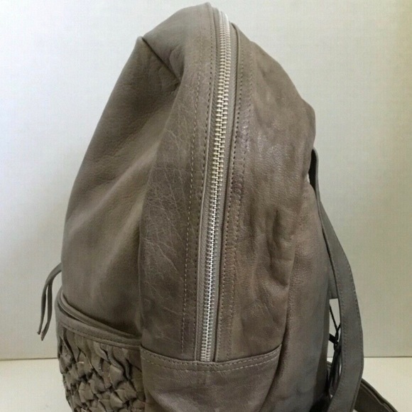 Grey Day and Mood Berry Leather Backpack - Picture 3 of 6